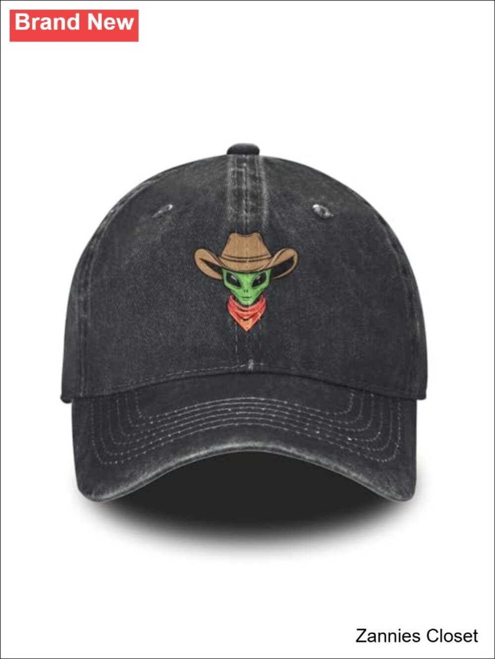🤠 Vintage Washed Distressed Denim Polyester Adjustable Baseball Trucker Cap
